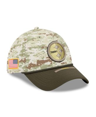 New Era - Men's Camo Pittsburgh Steelers 2025 Salute to Service 39THIRTY Flex Hat