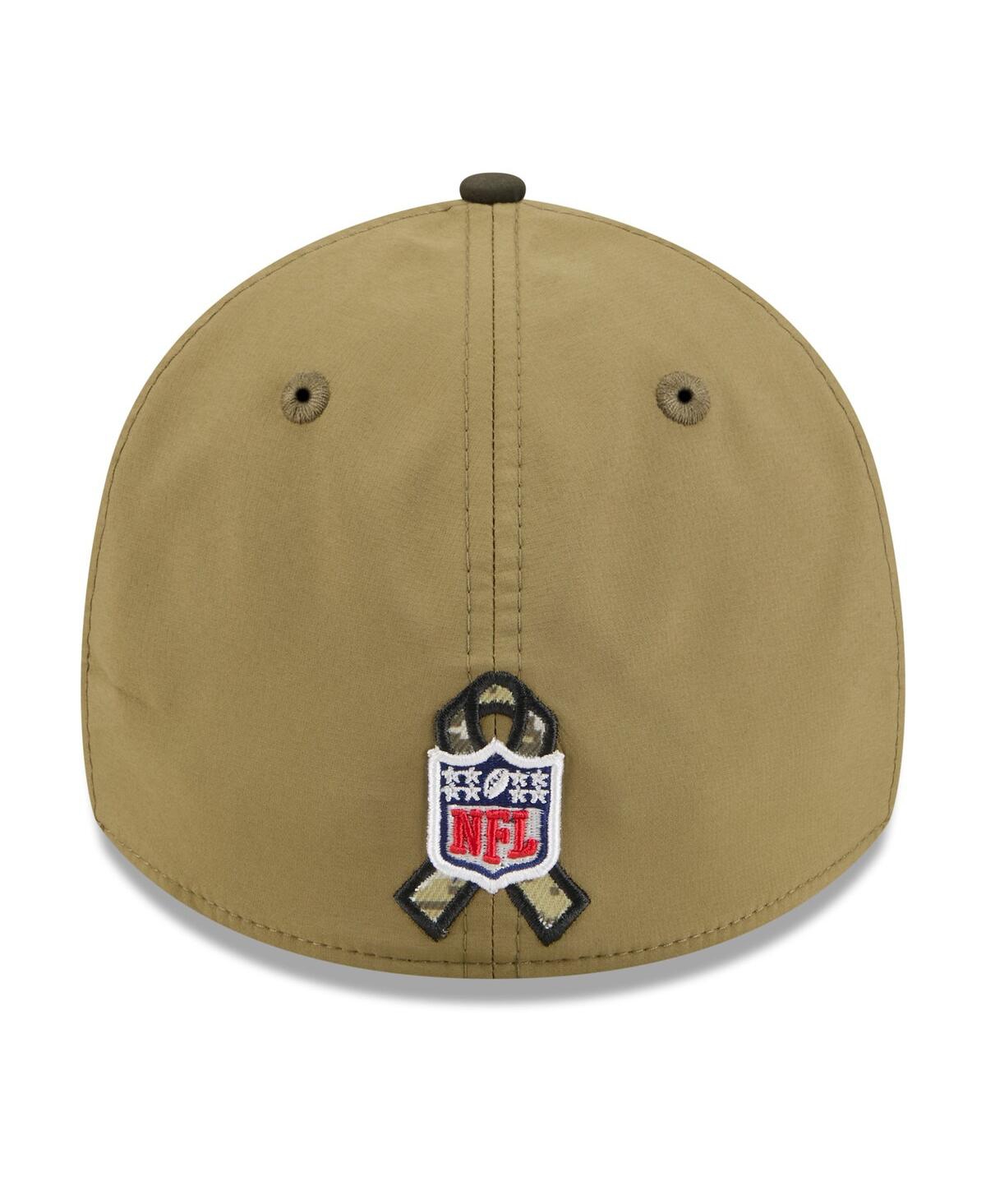 New Era Men's Green/dark Green Miami Dolphins 2025 Salute To Service 39thirty Flex Hat In Green