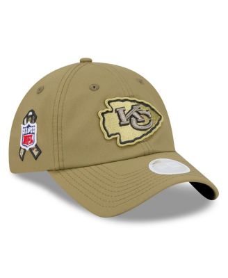 New Era - Women's Green Kansas City Chiefs 2025 Salute to Service Pony Tail Adjustable Hat