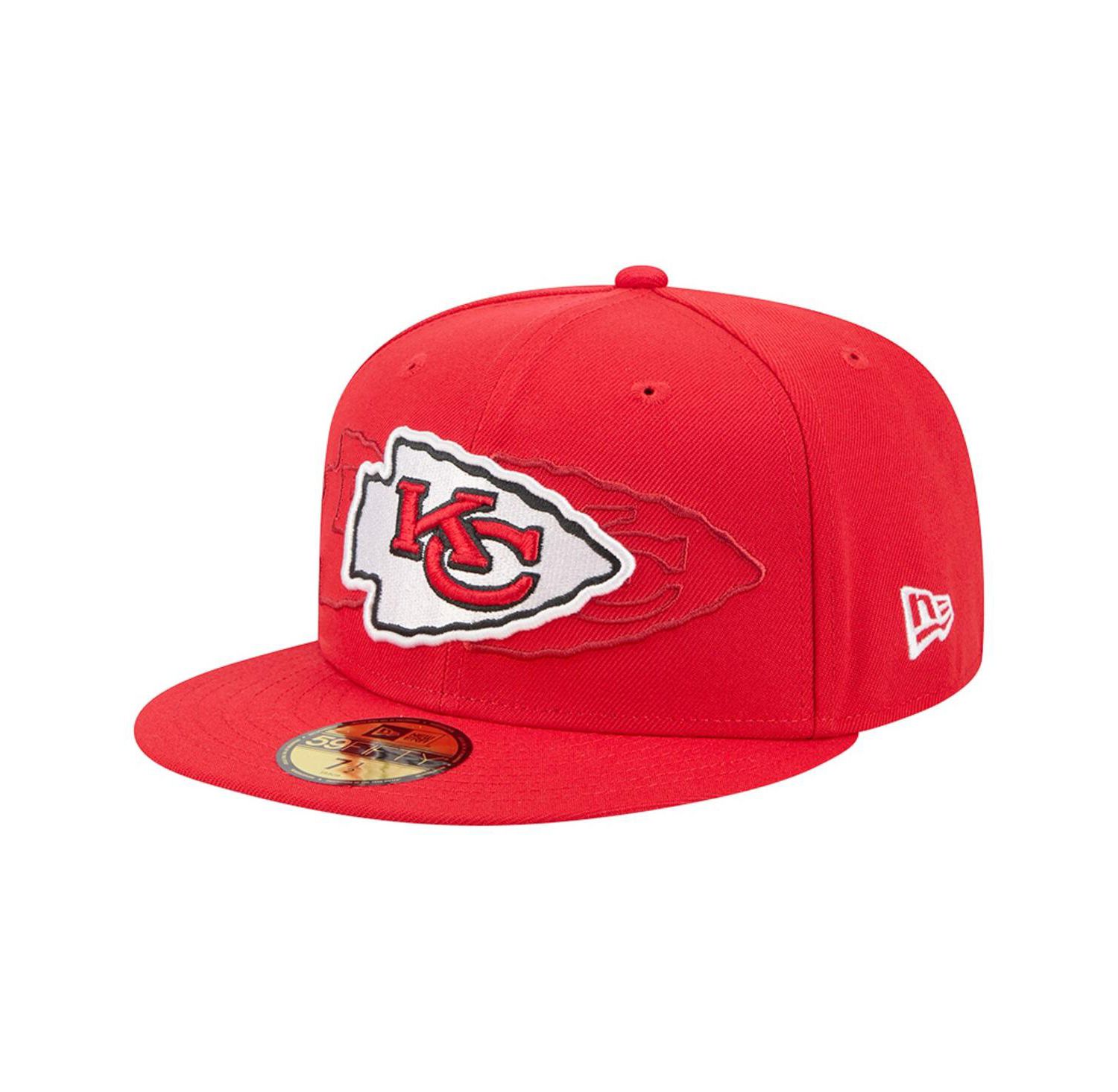 Men's Red Kansas City Chiefs Tri-Hit 59FIFTY Fitted Hat