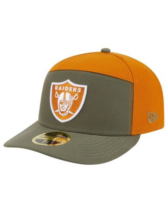 New Era - Men's&nbsp;Olive/Brown Las Vegas Raiders Two-Tone Color Pack Split Panel 59FIFTY Fitted Hat