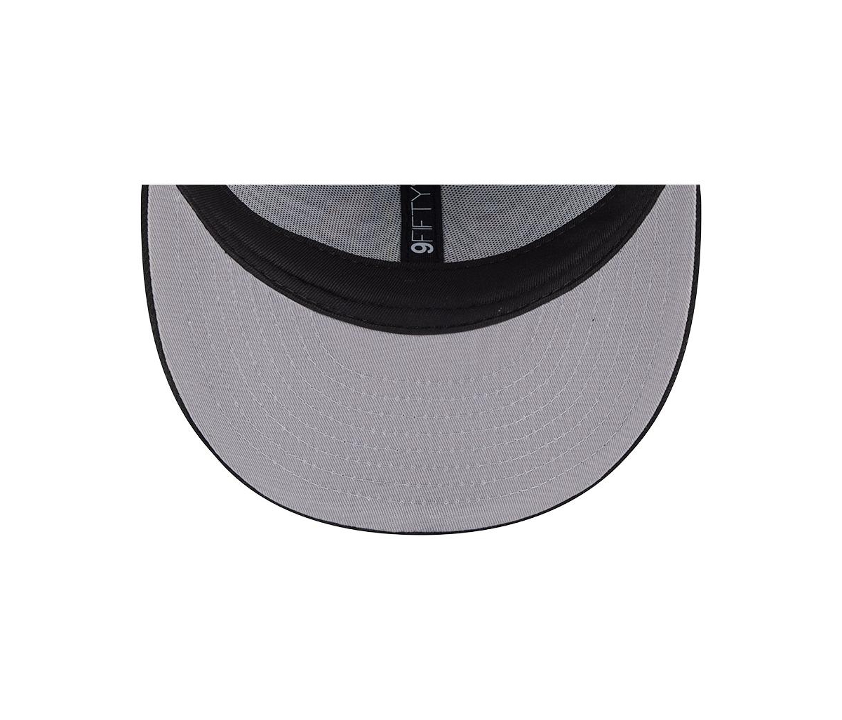 New Era Men'sâ Gray/black Chicago Blackhawks Wool Pin Low Profile 9fifty Snapback Hat In Gray