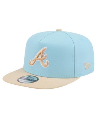 New Era - Men's Light Blue/Light Beige Atlanta Braves Color Pack A-Frame 9FIFTY Snapback Hat