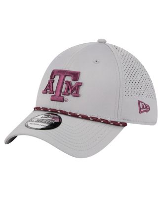 New Era - Men's&nbsp;Gray Texas A M Aggies Rope 39THIRTY Flex Hat