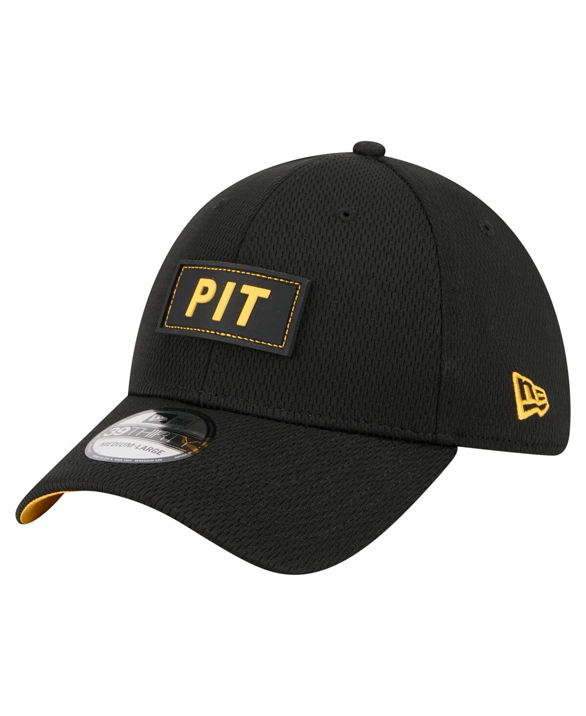 New Era Men'sâ Black Pittsburgh Steelers Scoreboard 39thirty Flex Hat In Black