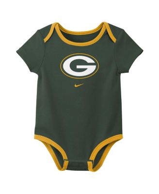 Baby Boys and Girls 3-Piece Green Bay Packers Bodysuit Set