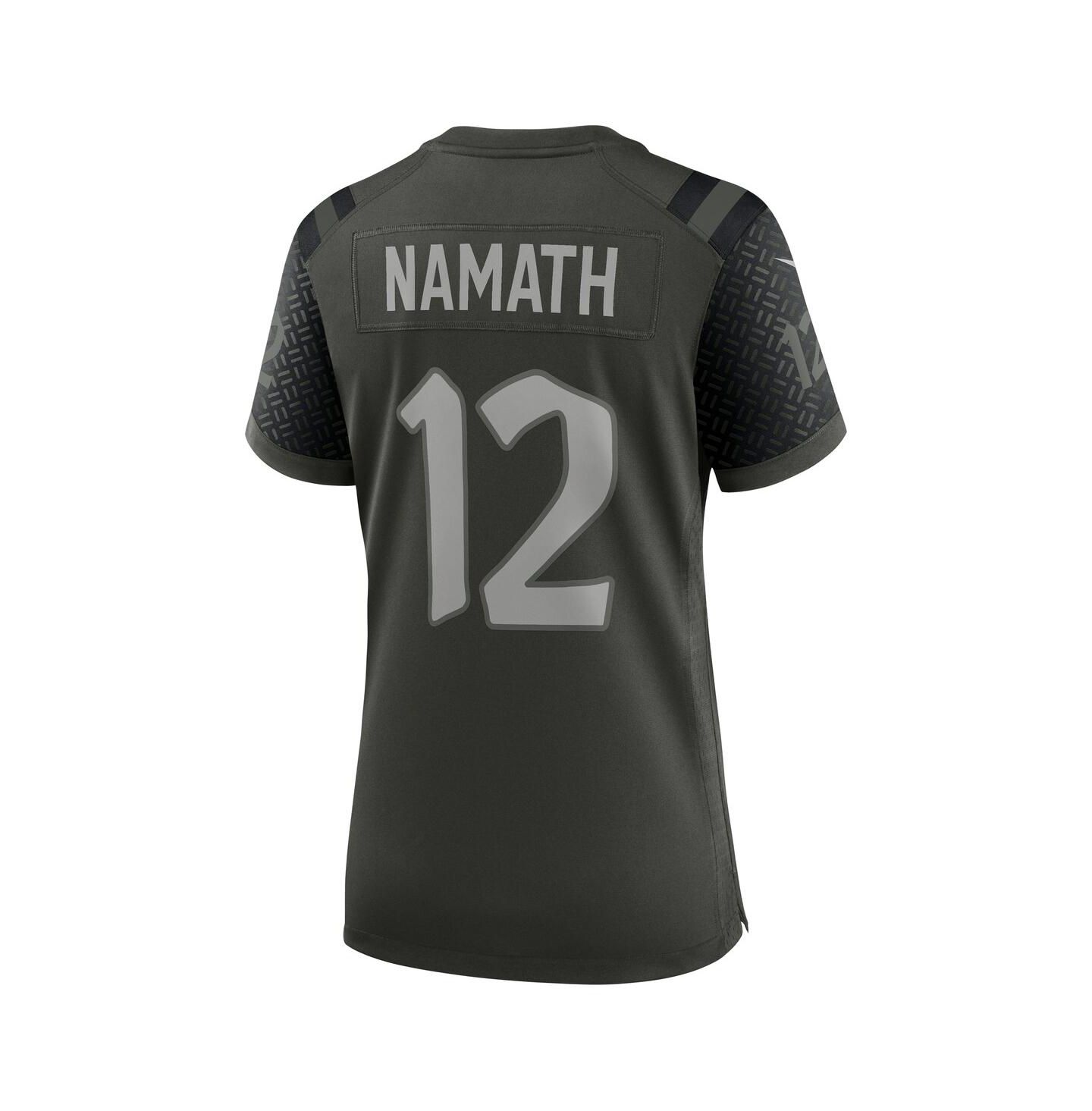 Женский топ Nike Joe Namath Gotham Green New York Jets 2025 Rivalries Collection Retired Player Game Jersey — фото 2