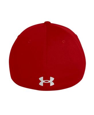 Men's Red Wisconsin Badgers Sideline Blitzing Accent Flex Hat