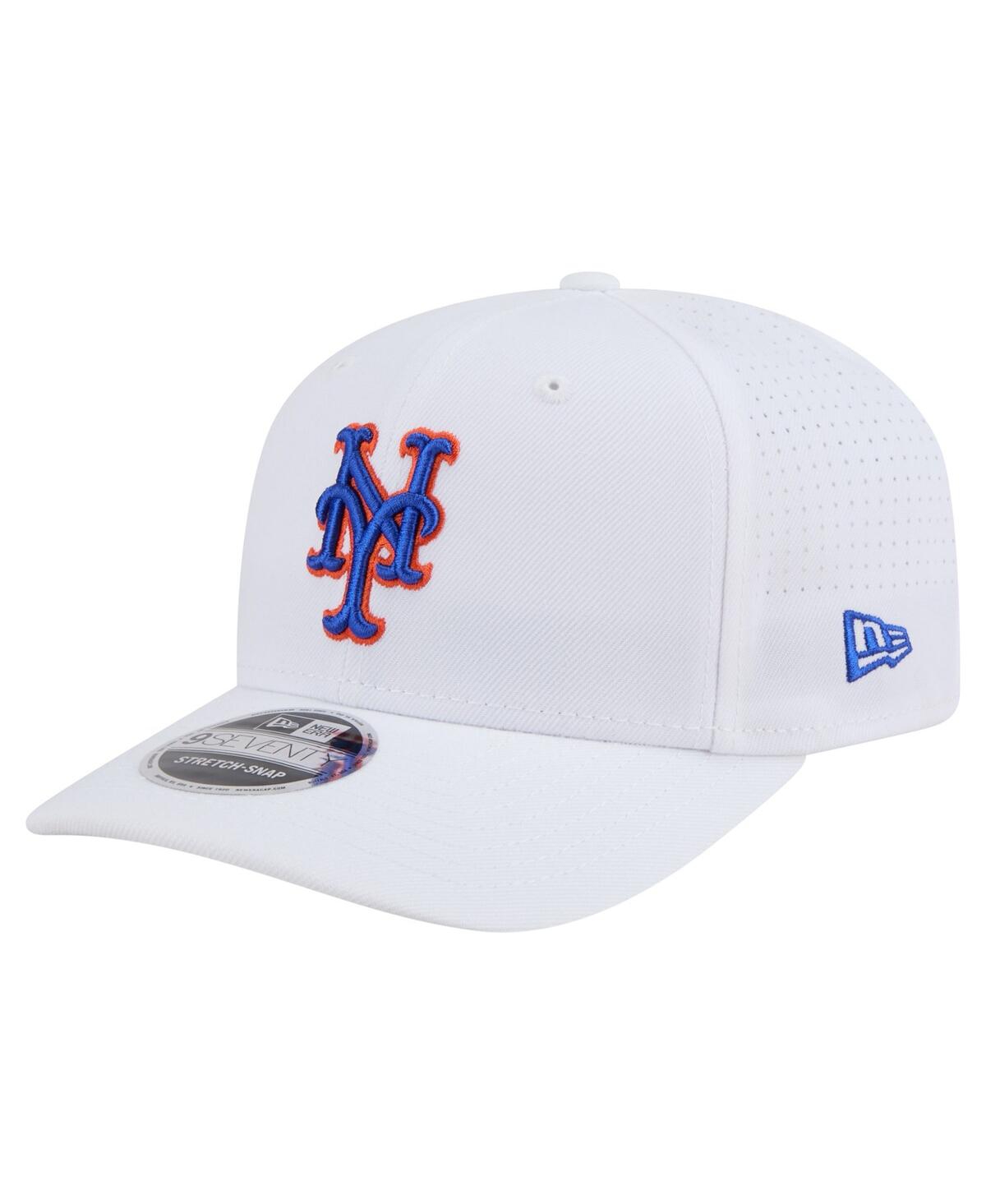 New Era Men's White New York Mets Coolera 9SEVENTY Adjustable Hat