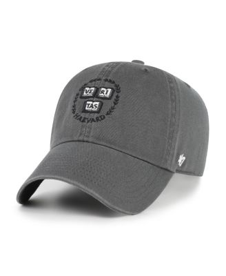 '47 Brand - Men's Charcoal Harvard Crimson Clean Up Adjustable Hat