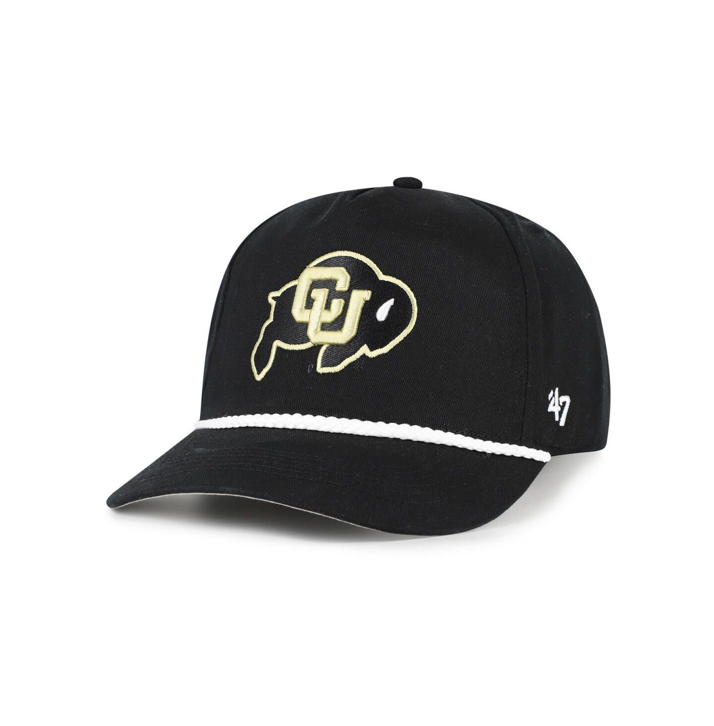 Мужская кепка '47 Brand Black Colorado Buffaloes Rope Hitch Adjustable Hat — фото 1