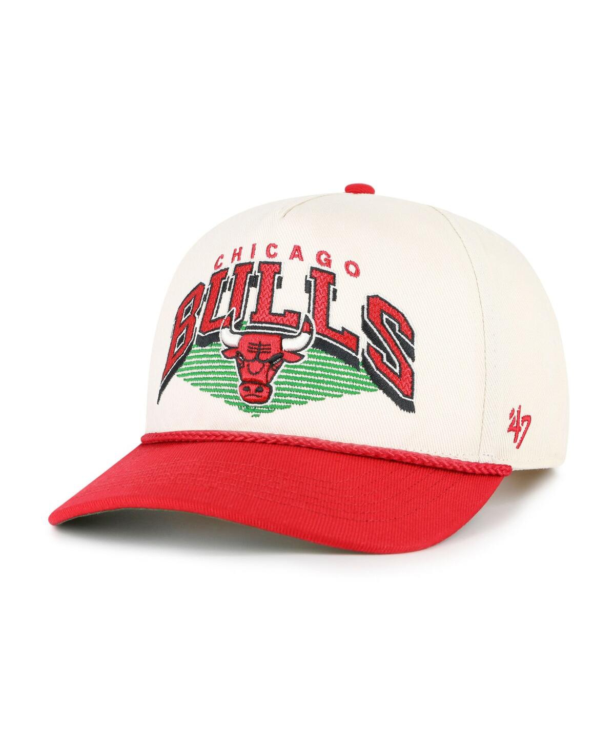 47 Brand Men's Cream/red Chicago Bulls Pomona Two-tone Rope Hitch Adjustable Hat In Multi