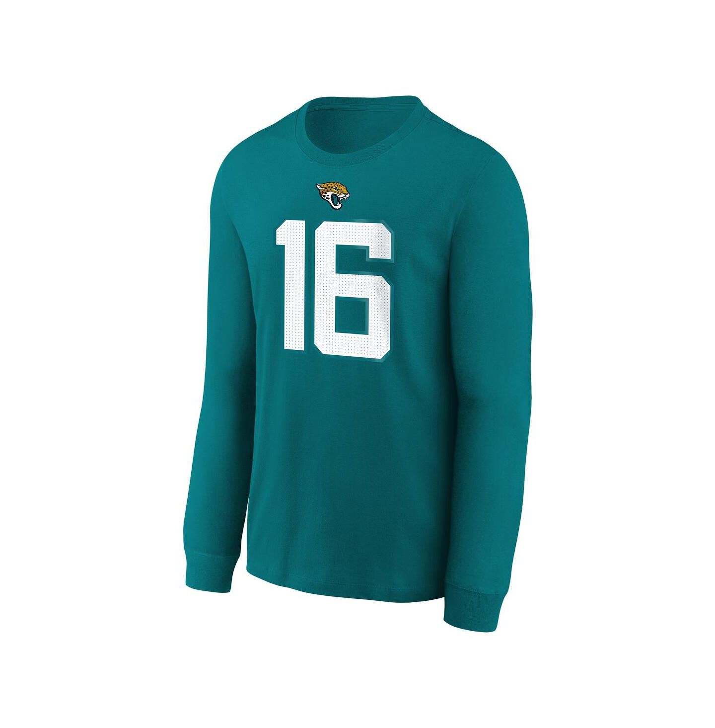 Детская футболка Nike Trevor Lawrence Jacksonville Jaguars с длинным рукавом, Teal — фото 3