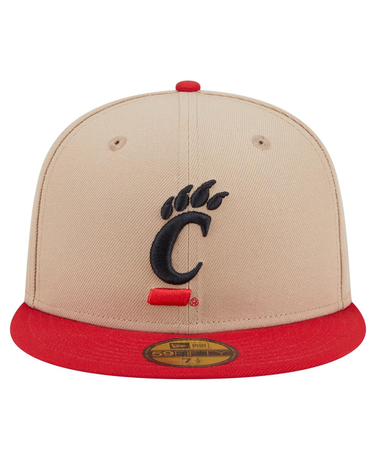 New Era Men's Khaki Cincinnati Bearcats Two-Tone 59FIFTY Fitted Hat