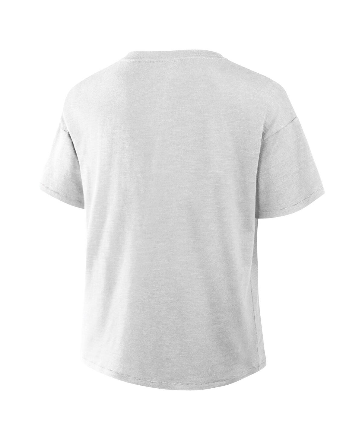 Fanatics Women's Gray Penn State Nittany Lions Plus Size Winning Gear Notch Neck T-shirt In Gray