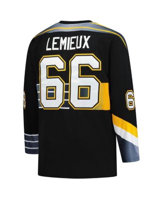 Men's&nbsp;Mario Lemieux Black Pittsburgh Penguins 1996/97 Blue Line 2.0 Jersey