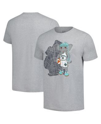 Stadium Essentials - Men's and Women's Heather Gray New York Liberty Ellie Mascot Borough T-Shirt