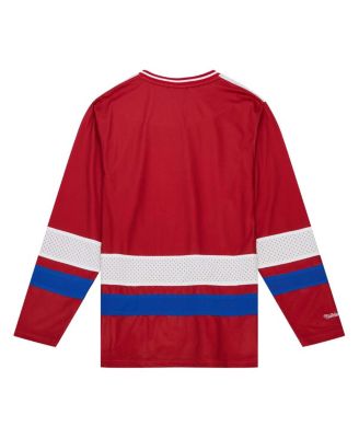 Women's Red Buffalo Bills Big Face 7.0 Long Sleeve Jersey T-Shirt