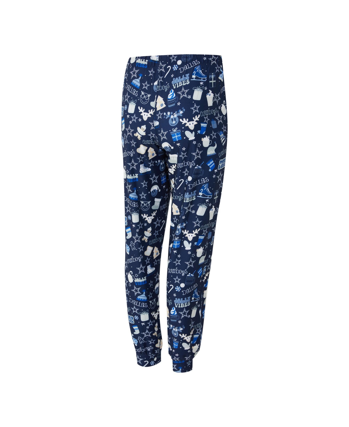 Concepts Sport Women's 2-piece College Navy Dallas Cowboys Chestnut Long Sleeve T-shirt And Pants Sleep Set In Blue