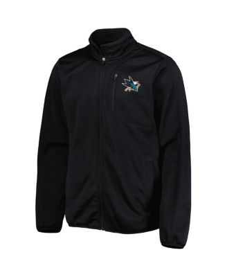 Men's Black San Jose Sharks Closer Transitional Full-Zip Jacket