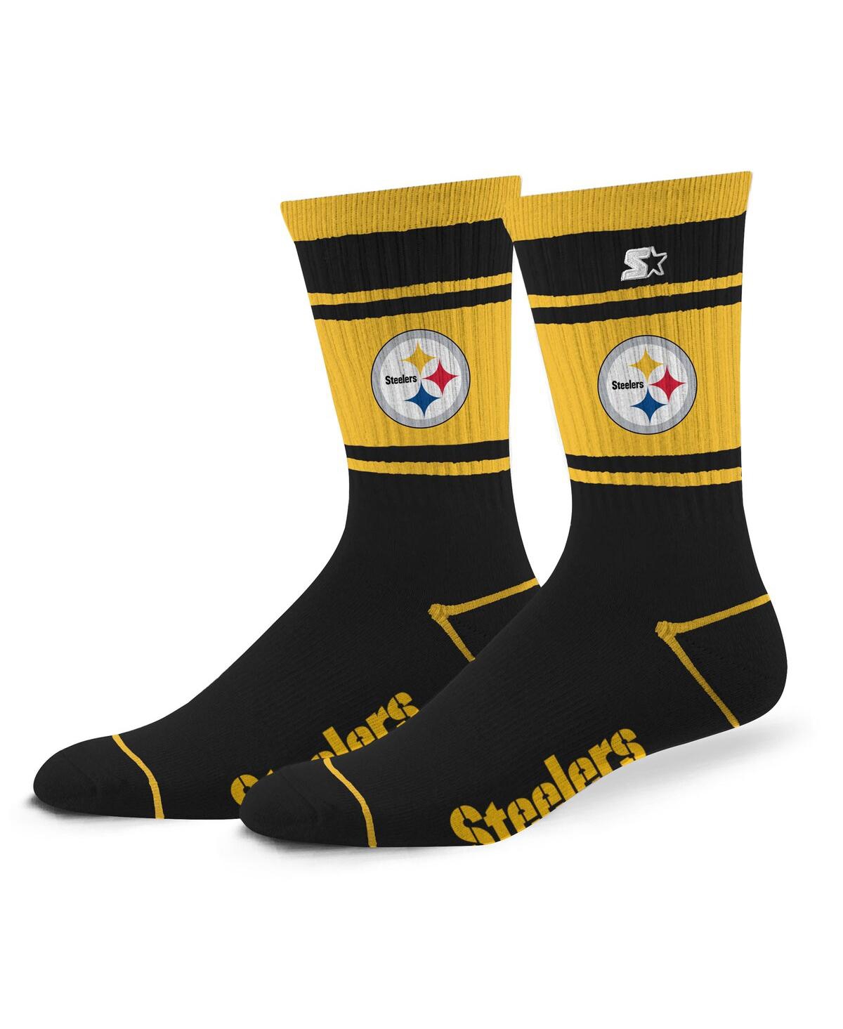 Starter Men's And Women's Pittsburgh Steelers Billboard Crew Socks In Multi