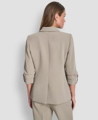 Women's Notch Collar One-Button Blazer