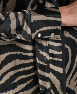 Women's V-Neck Piping Blouse