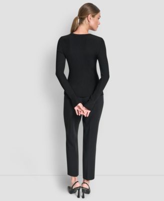 Women's Sleek Long Sleeve Shine Sweater