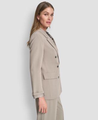 Women's Three-Button Double Breasted Jacket