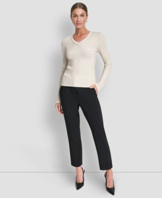 Women's Sleek Long Sleeve Shine Sweater