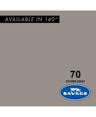 Widetone Seamless Background Paper, 86" wide x 36' Storm Gray - Bundle With Flashpoint 10' Background Support System Air Cushioned, Flashpoint