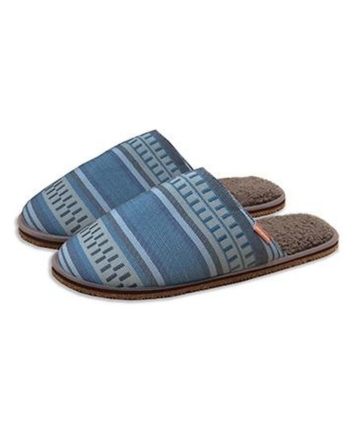 Feelgoodz Men's Mule Slipper Artisan Woven Indoor / Outdoor House Shoes - Larch