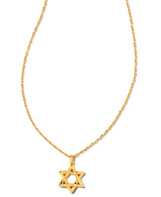 Kendra Scott - 14K Gold Plated Over Brass Star of David Pendant Necklace