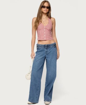 Women's Livia Double Belt Low Rise Jeans