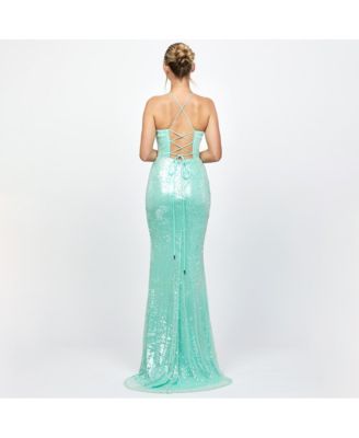 Indyana Sequin Strappy Back Maxi