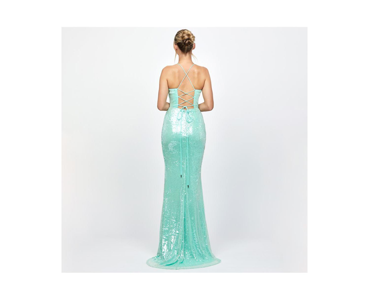 Indyana Sequin Strappy Back Maxi