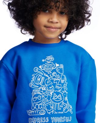 Color Lab Boys' 2-10 Crewneck Long-Sleeve Sweatshirt