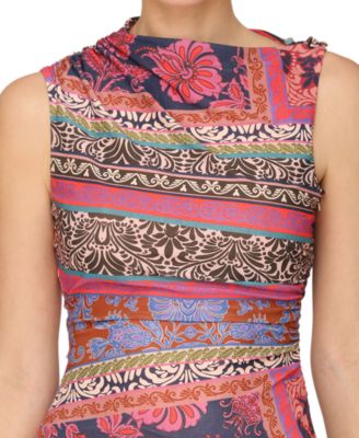 Women's Sleeveless Asymmetrical Mini Dress