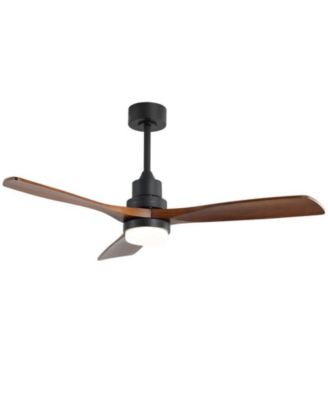 52-inch Modern 3 Blades 3 color Dimmable and Memory Function Light and Remote control Ceiling Fan