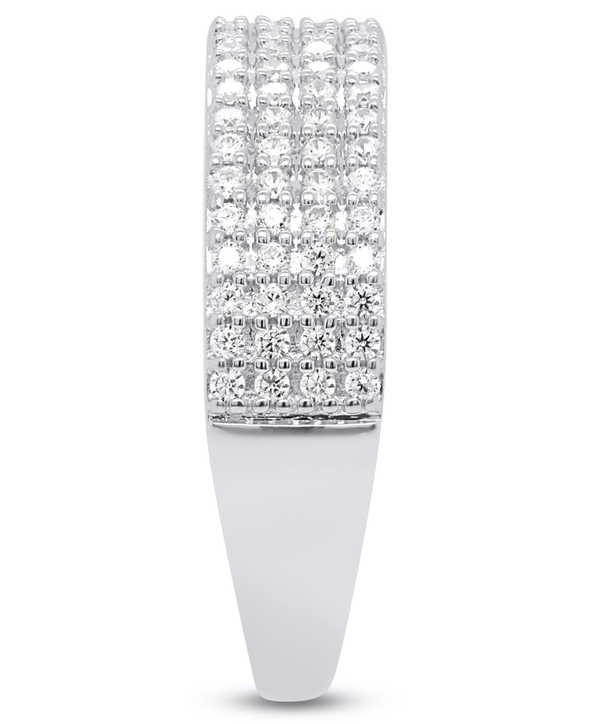 Macy's White Diamond Ring (1/2 Ct. T.w.) In Sterling Silver In Silver