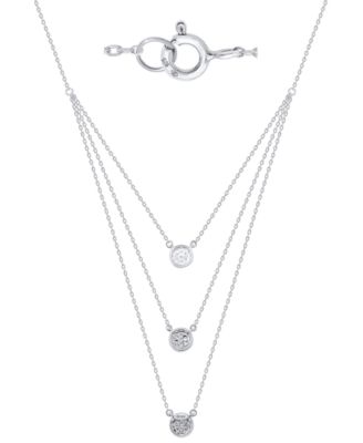 White Diamond Necklace (1/2 ct. t.w.) in Sterling Silver