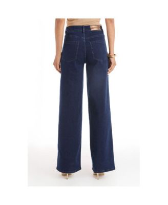 Women's Rocco Gold Embellished Jean - Indigo