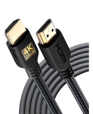 HDMI Cable 2-Pack High Speed Braided Gold Connectors for TV Laptop Console