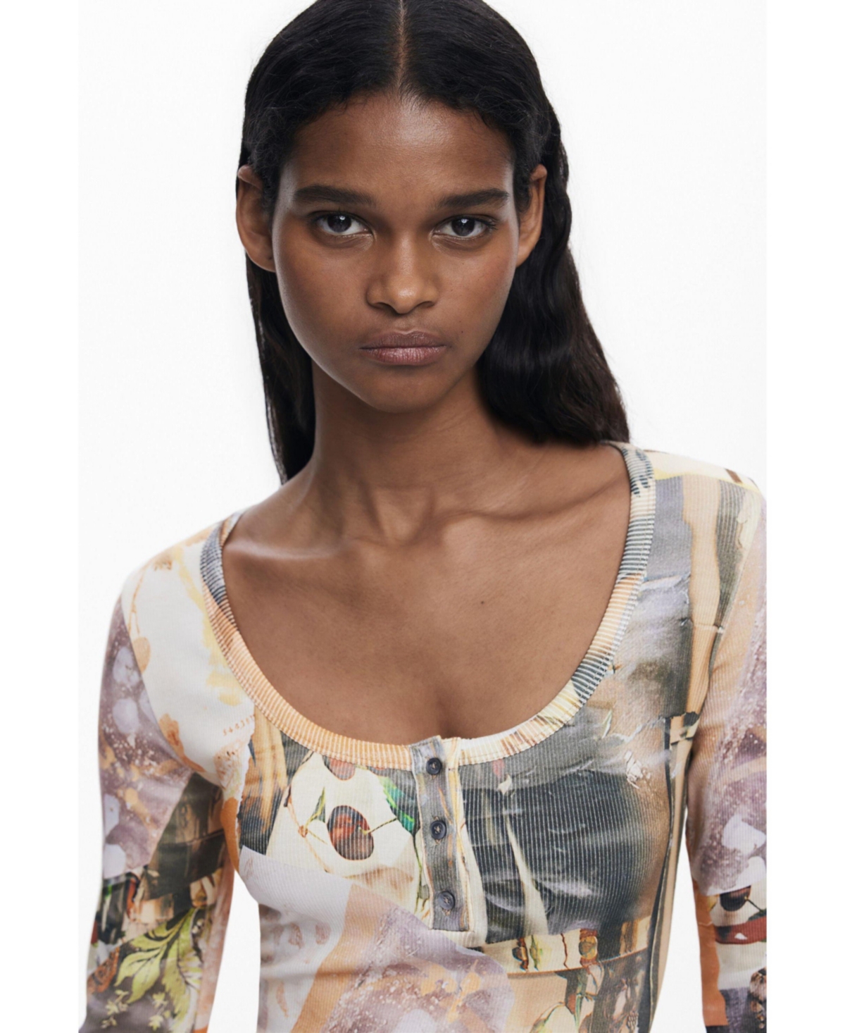 Desigual Polyester Women's Dress In Neutral