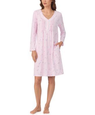 Eileen West - Women's Printed Long Sleeve Night Gown
