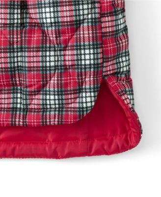 Plus Size Print FeatherFree Quilted Insulated Vest