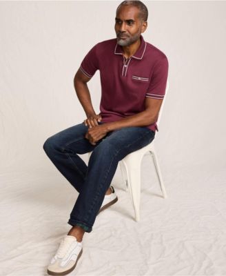Men's Short Sleeve Tipped Welt Pocket Supima Polo
