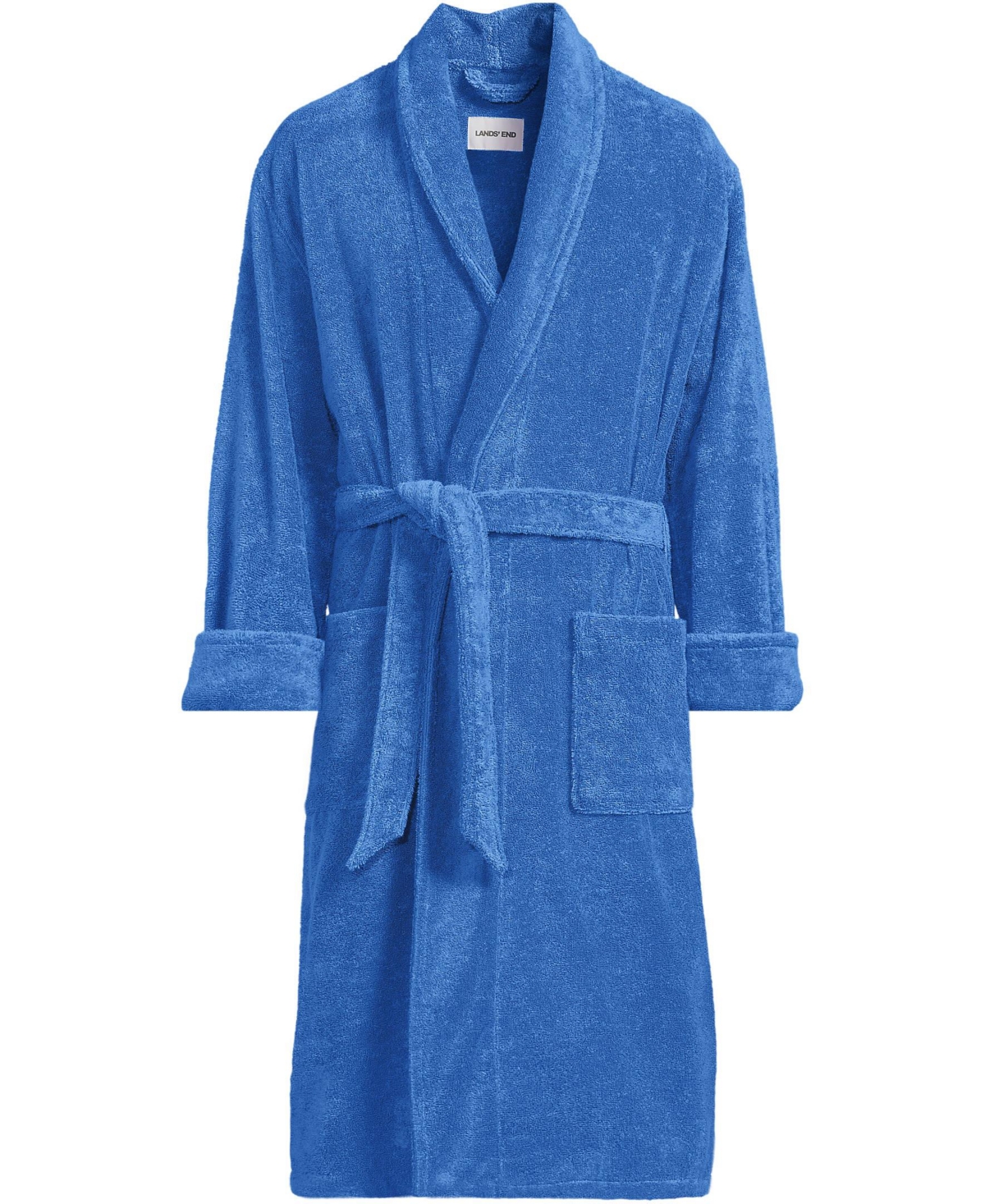 Lands' End Big & Tall Calf Length Turkish Terry Robe