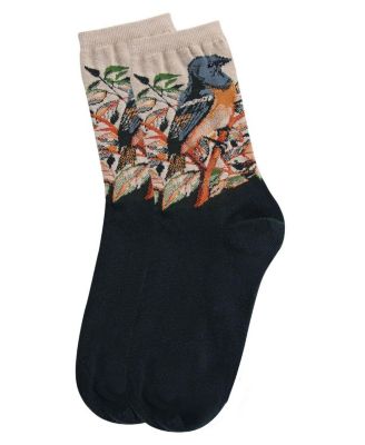 Women's Bird Limited Edition Art Cotton Blend Crew Sock