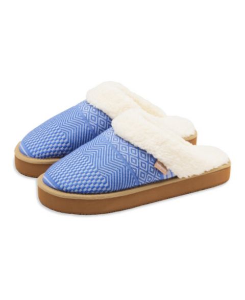 Женские сабо Feelgoodz Outdoor Sherpa Mule Slipper, цвет: Лазурный